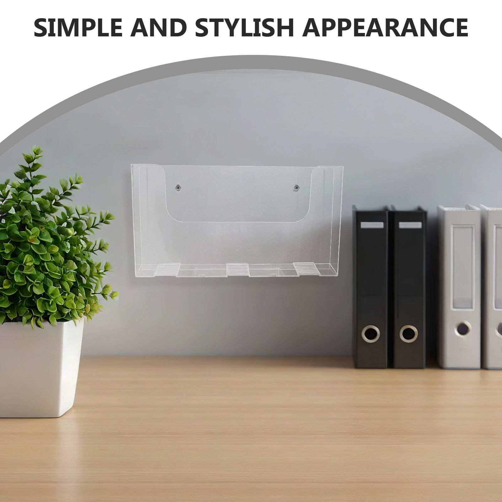 2Pcs Wall File Holder Acrylic  - Magazine Holder Rack review and price