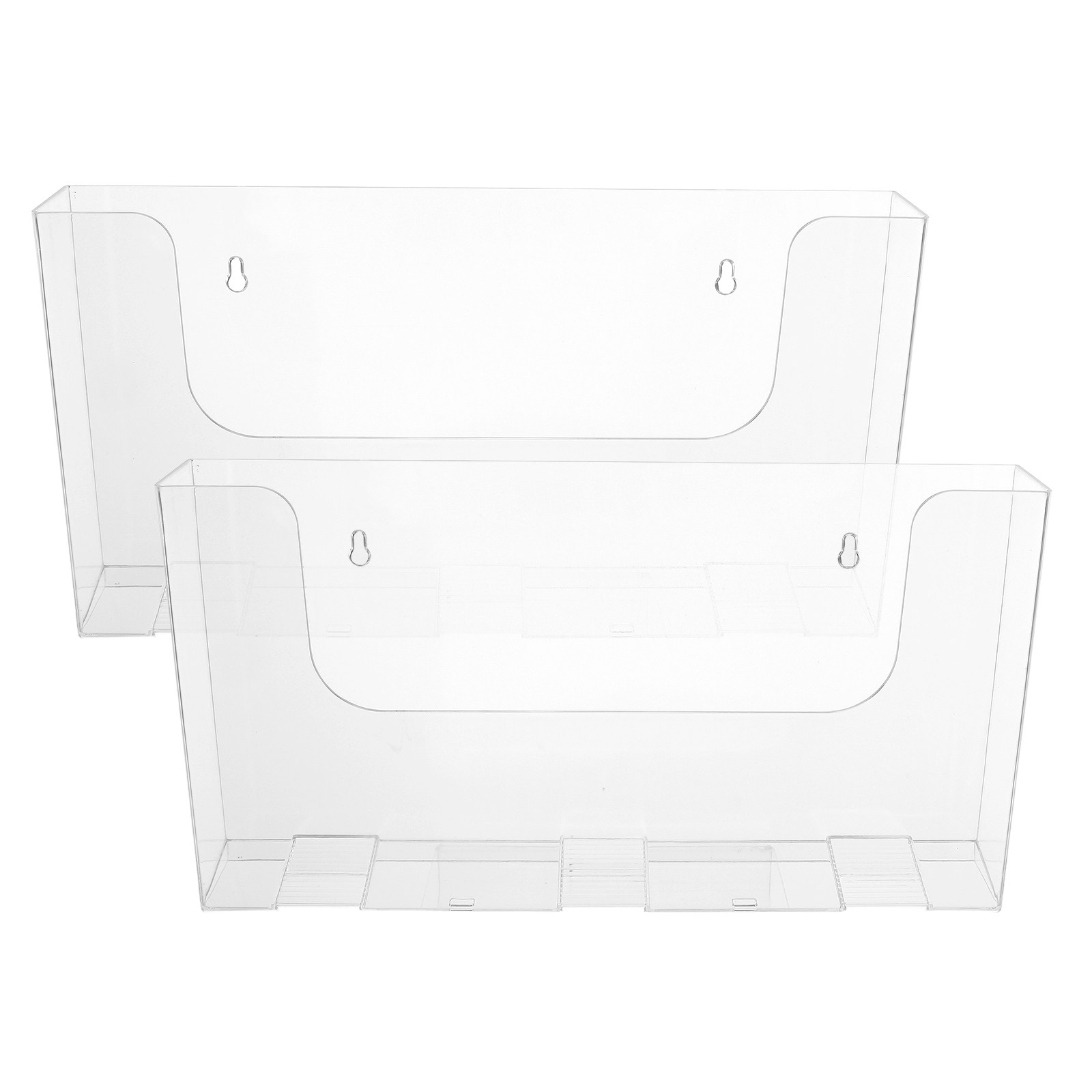2Pcs Wall File Holder Acrylic  - Magazine Holder Rack review and price