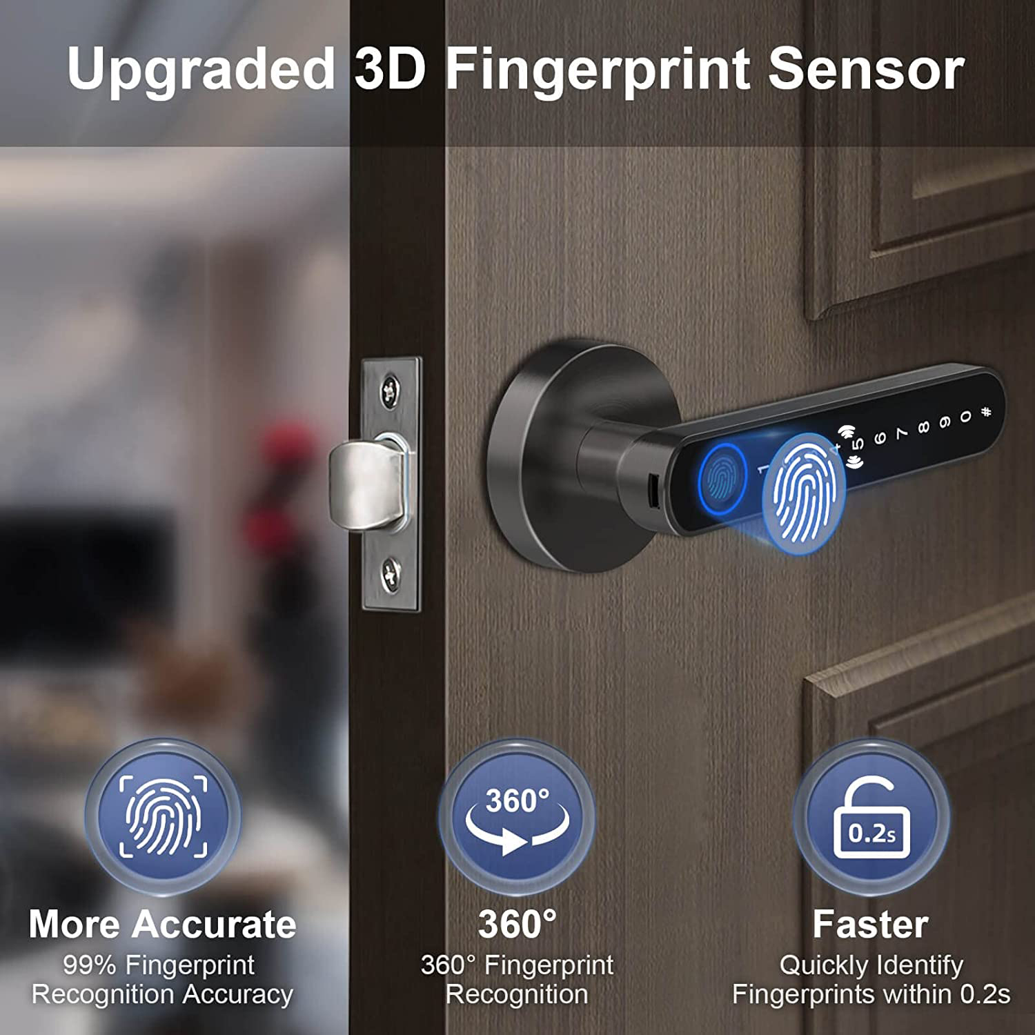 Smart Fingerprint Door Lock Ha - Letter Opener Brass review and price